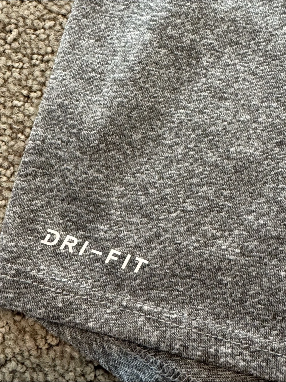 Nike Girls' Gray Tank with Mint Mesh Yoke and Multicolor Heart